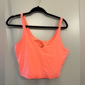Lululemon Align Crop Tank Size 14 Color Raspberry Cream Lightly Worn
